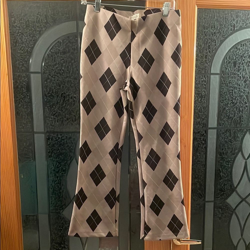 Argyle Patterned Pants